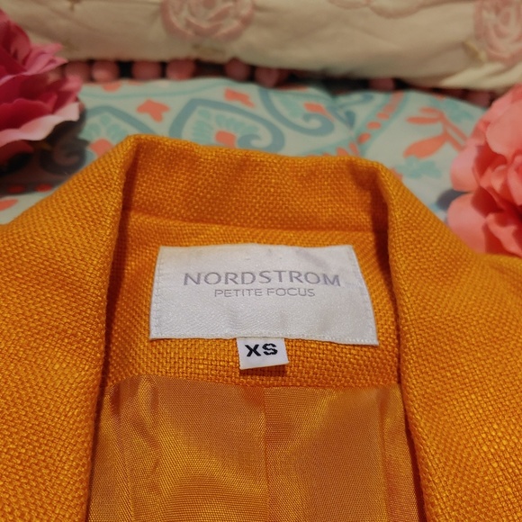 Nordstrom Petite Focus Orange Blazer - Picture 2 of 4